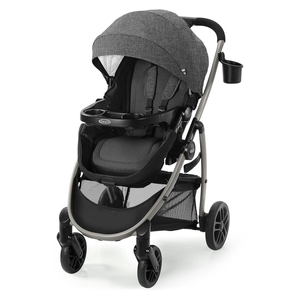 3-in-1 Baby Stroller, 3 Modes: Infant Car Seat Carrier (Car Seat Not Included), Infant Pramette to Toddler Stroller with Reversible Seat and One-Hand Fold, Redmond