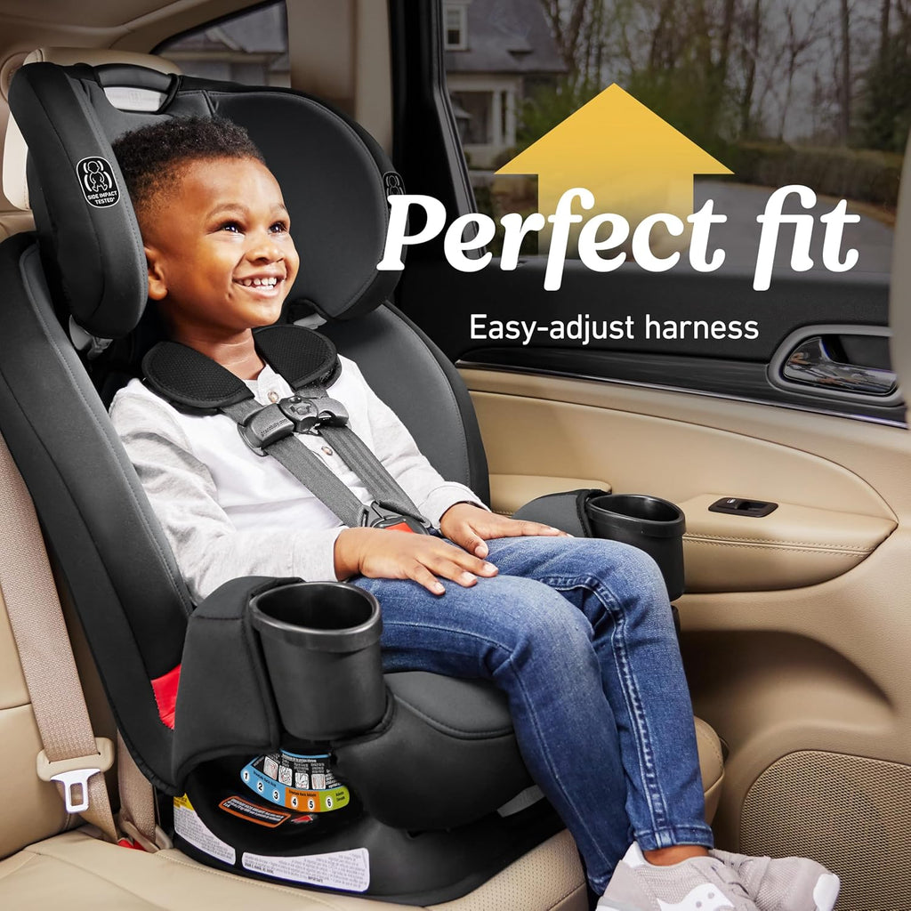 3-in-1 Reclining Car Seat, Kipling - Rear & Forward Facing Car Seat, Highback Booster, Adjustable Headrest