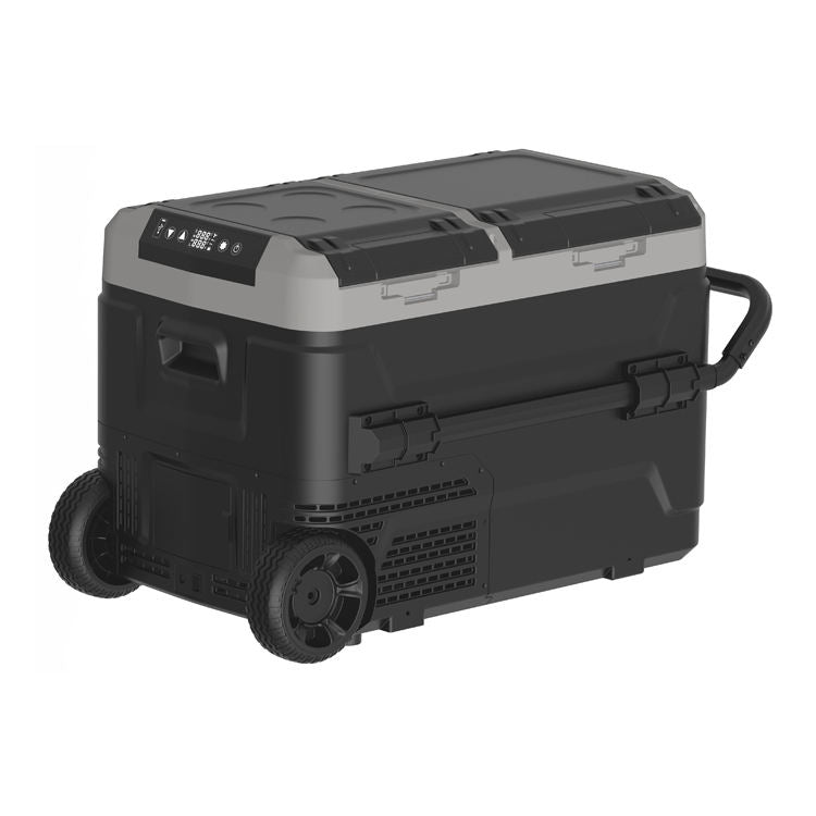 Car Refrigerator Mini Portable Dual-Zone 12V/24V Compressor Freezer for Camping and Trunk Use