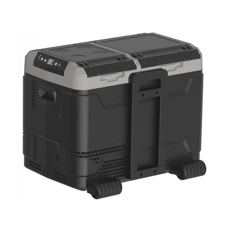 Car Refrigerator Mini Portable Dual-Zone 12V/24V Compressor Freezer for Camping and Trunk Use