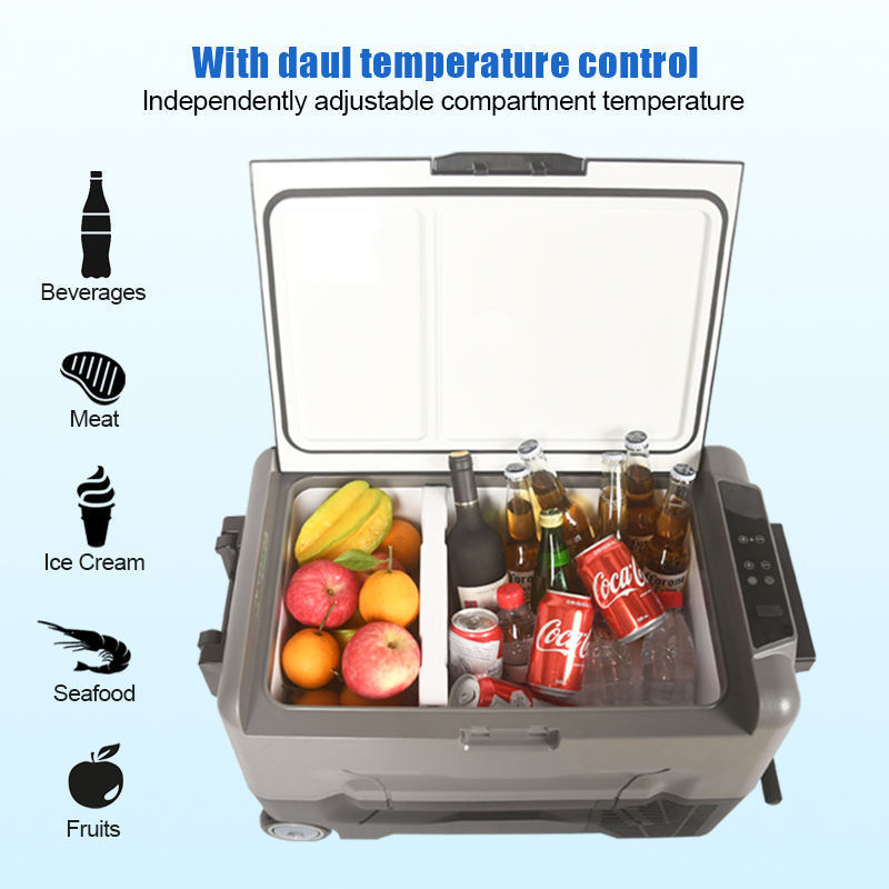 Portable 12V 24V 220V Freezer 45L Fridge Mini Freezer for Car Freezer Camp Refrigerator Outdoor caravan Camping