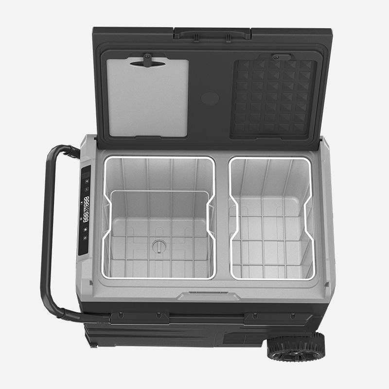 55L Battery Powered 12V Car Fridge Freezer AC DC Portable Compressor Refrigerator for Home Outdoor Camping