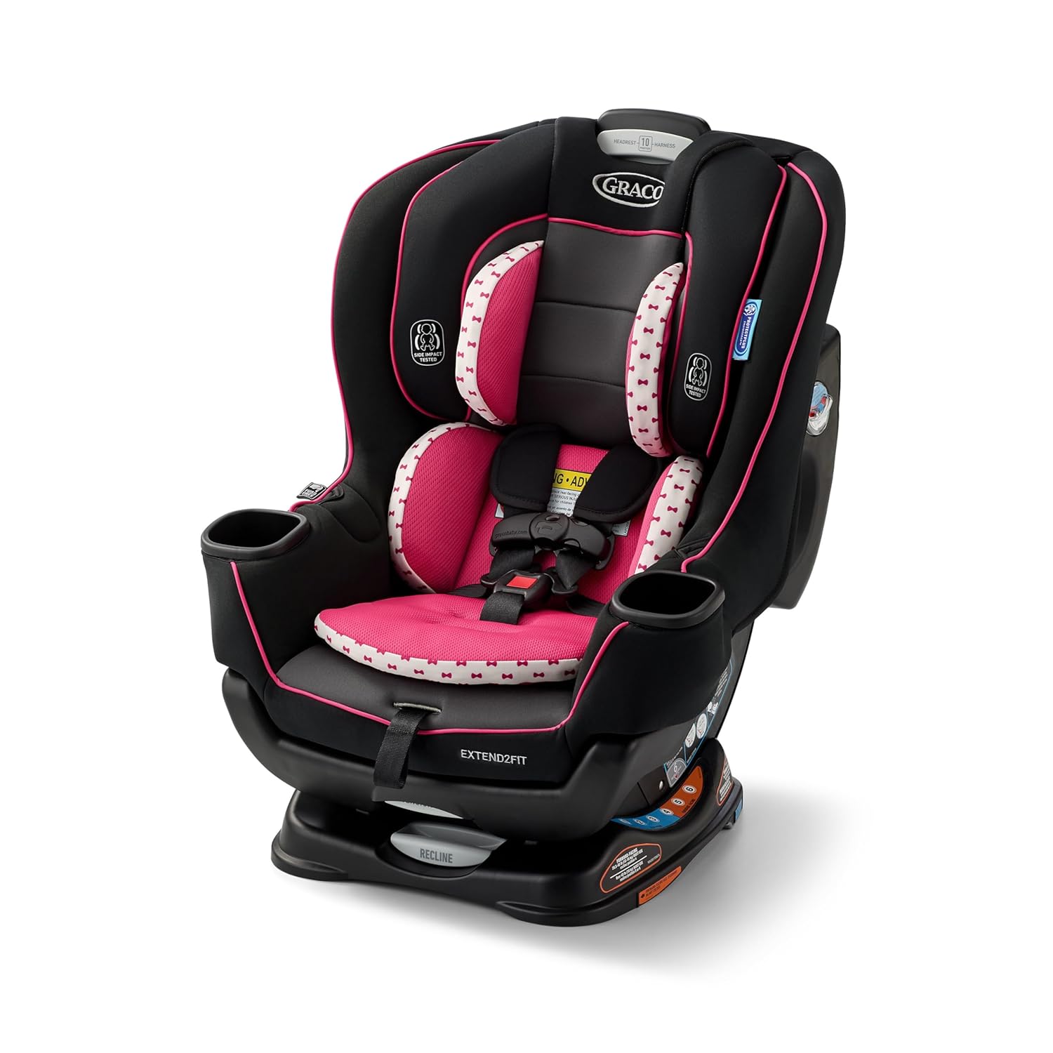 Convertible Car Seat, Rear and Forward Facing Car Seat with Adjustable Extension Panel for Extra Legroom, Great Gift for Baby Shower or Baby Registry, Gotham