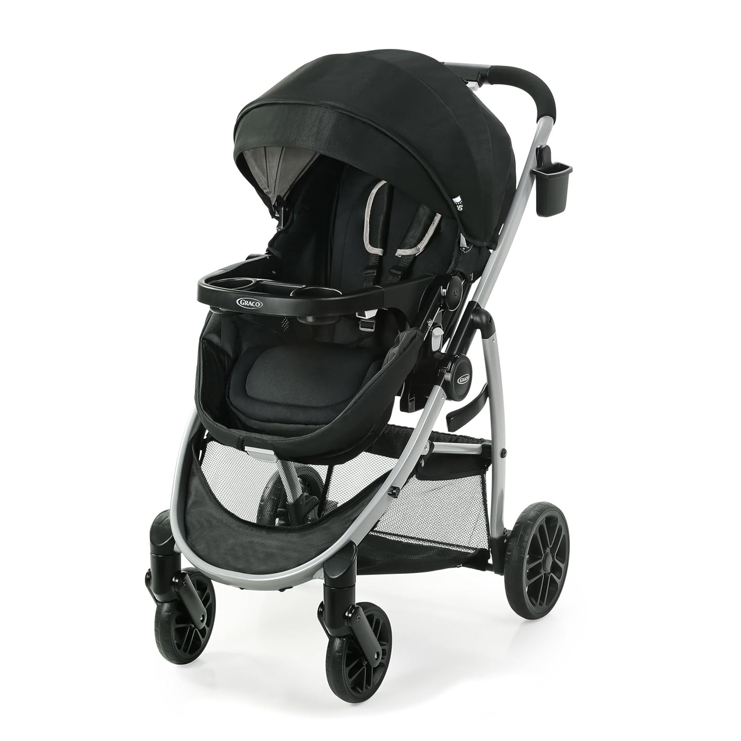 3-in-1 Baby Stroller, 3 Modes: Infant Car Seat Carrier (Car Seat Not Included), Infant Pramette to Toddler Stroller with Reversible Seat and One-Hand Fold, Redmond