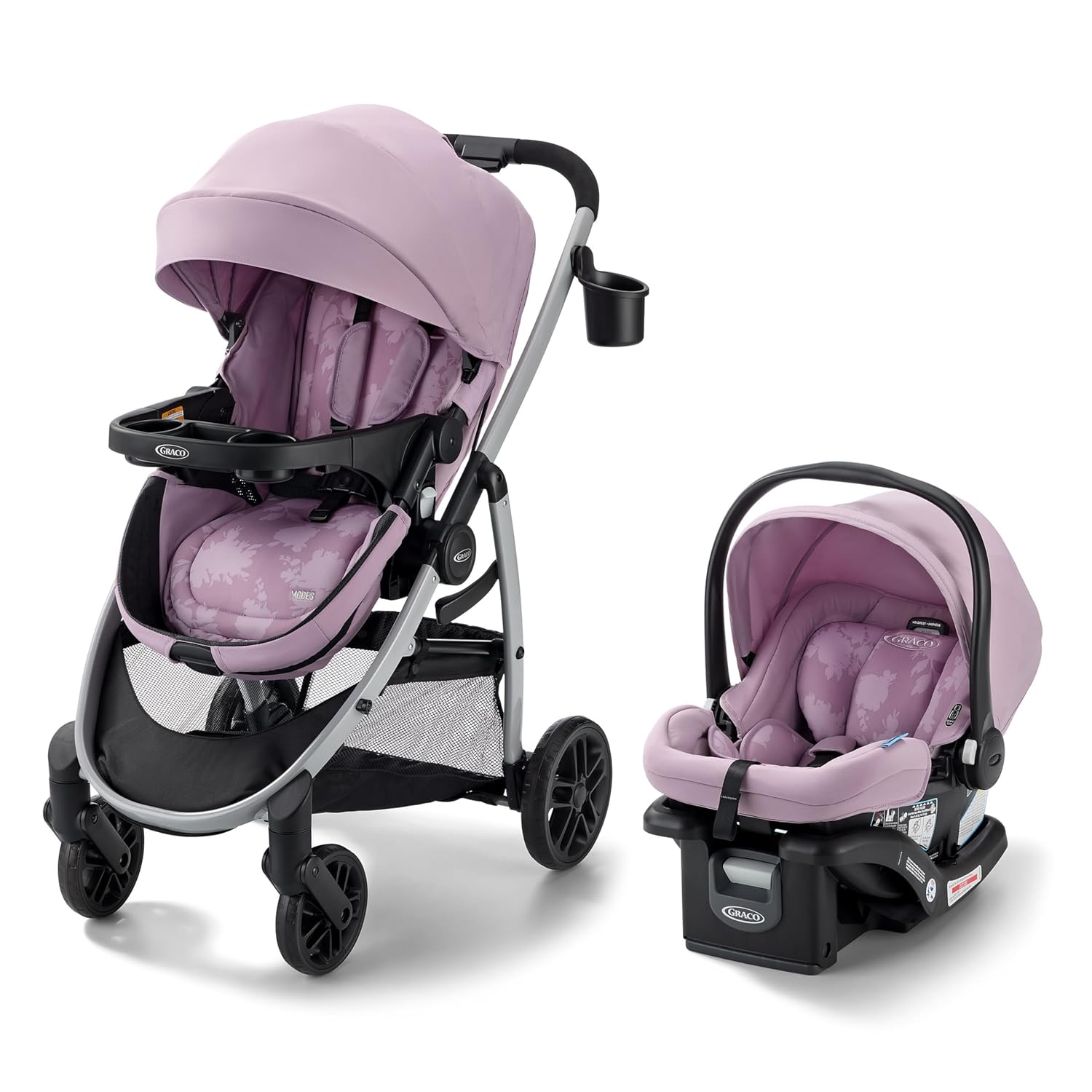 3-in-1 Baby Stroller, 3 Modes: Infant Car Seat Carrier (Car Seat Not Included), Infant Pramette to Toddler Stroller with Reversible Seat and One-Hand Fold, Redmond