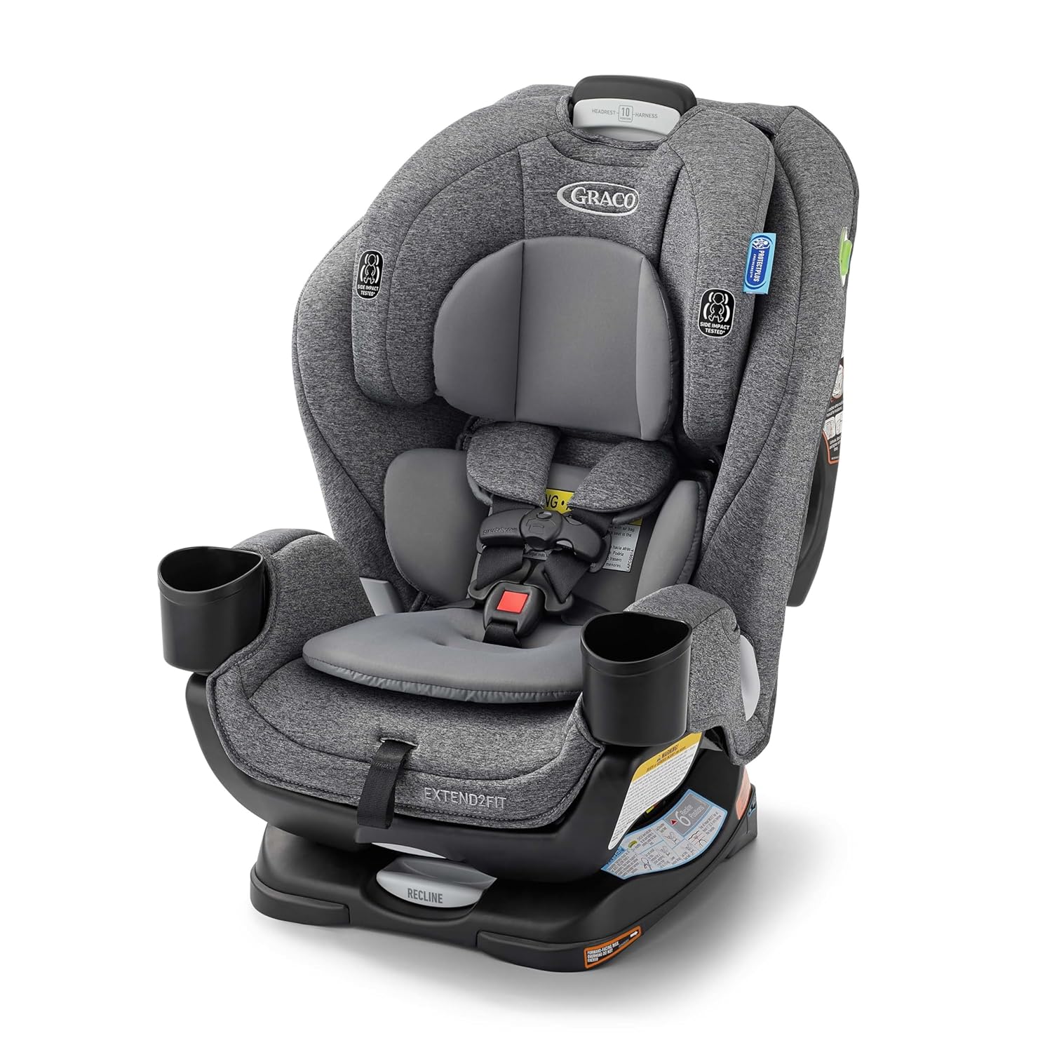 Convertible Car Seat, Rear and Forward Facing Car Seat with Adjustable Extension Panel for Extra Legroom, Great Gift for Baby Shower or Baby Registry, Gotham