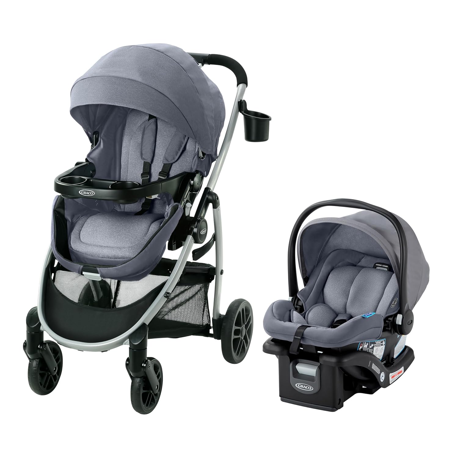 3-in-1 Baby Stroller, 3 Modes: Infant Car Seat Carrier (Car Seat Not Included), Infant Pramette to Toddler Stroller with Reversible Seat and One-Hand Fold, Redmond